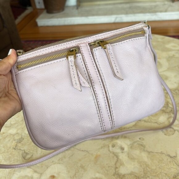 Fossil Erin Crossbody Leather Bag - Purple - Picture 3 of 10